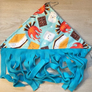 S’mores Print Fleece Forest Corner Hammock Hide for Rats, Guinea Pigs, Chinchillas, Ferrets, Hedgehogs, and other Small Animals