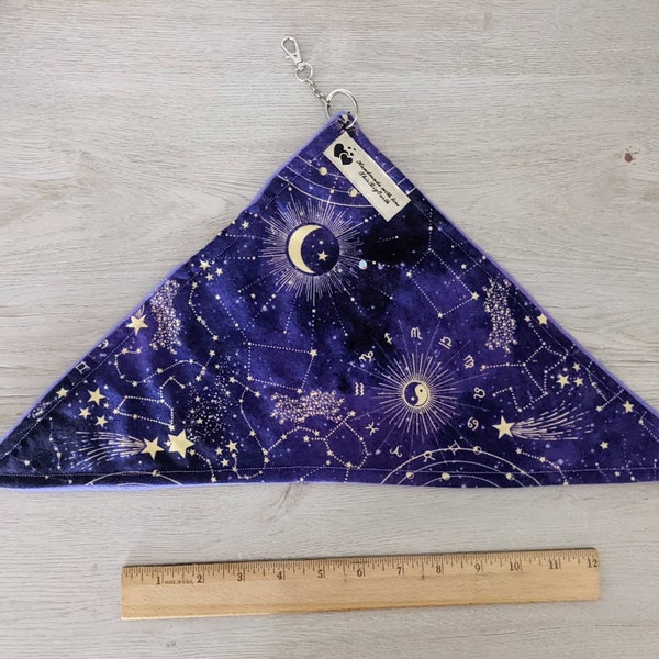 Purple Zodiac Constellation Hanging Corner Hammock for Rats, Hamsters, Guinea Pigs, Chinchillas, Ferrets, Hedgehogs, and other Small Animals