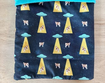 Abducted Cows Snuggle Sack for Small Animals