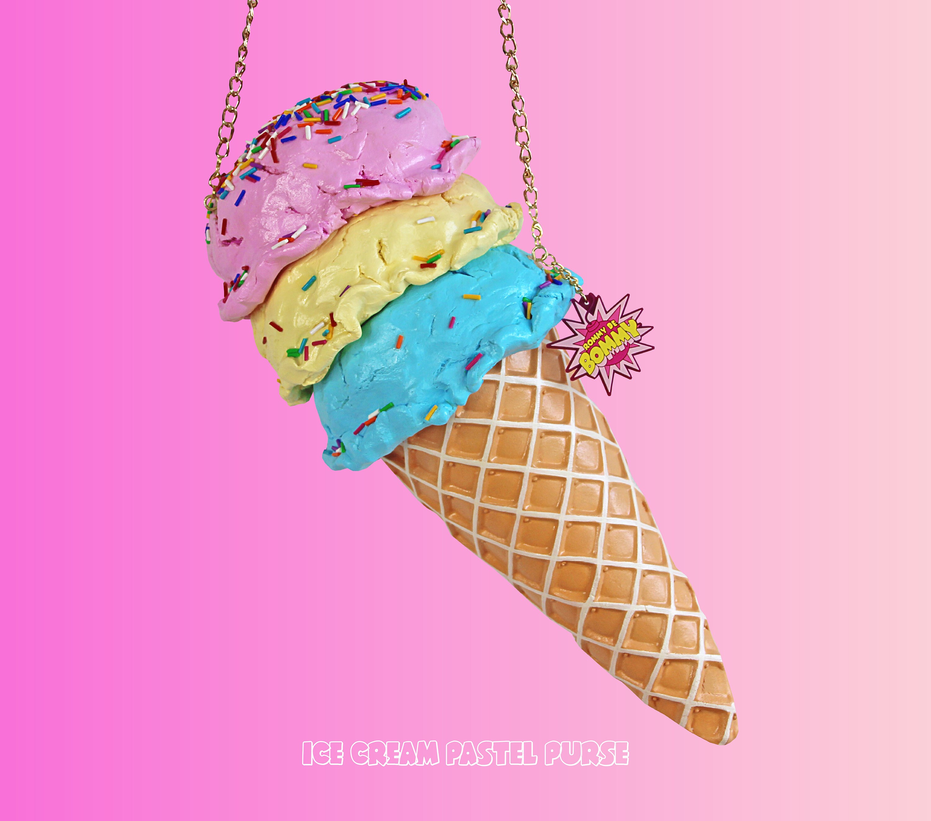 Icecream Ice cream Purse Bag Jewelry Accessories Soft Ice Etsy