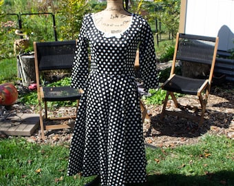 Rockabilly 50's Style Polka Dot Dress