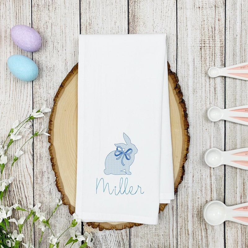 Bunny Tea Towel - Etsy