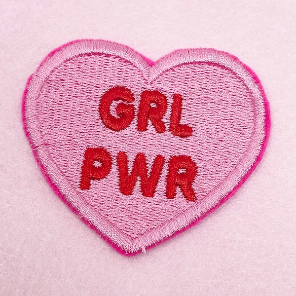 Girl Power Embroidery Patch | Iron on Patch | Backpack Patch  | Sew on Patch  | Jacket Patch