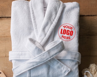 Custom Logo Luxury Bathrobe | Spa Gift | Embroidered Bath Robe | Custom Design
