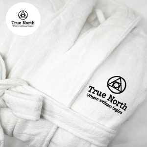 Custom Logo Luxury Bathrobe | Spa Gift | Embroidered Bath Robe | Custom ...