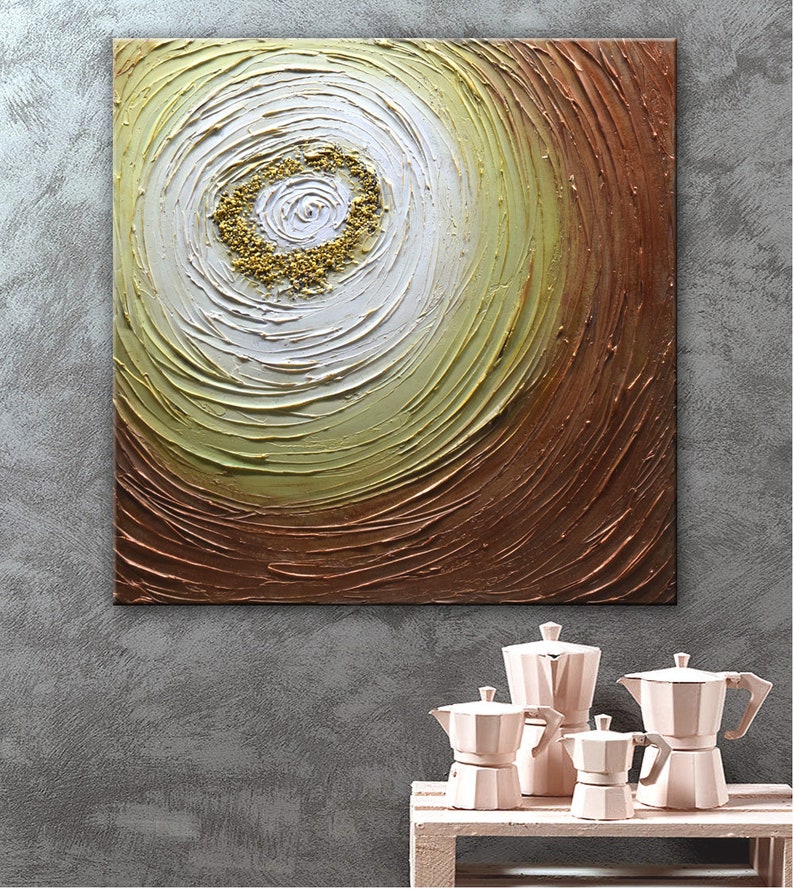 Original Abstract Painting, Large Textured Art, Acrylic Painting, Large Abstract Painting, Ready to Hang Art Heavy Textured Painting by Nata image 3