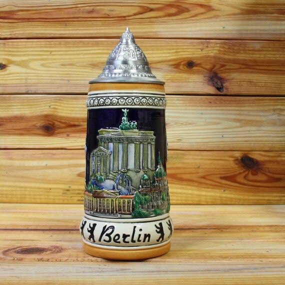 Berlin Beer Stein Brand New Condition with certificate. Highly Etsy