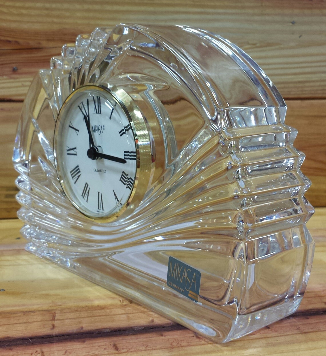 Mikasa Crystal Clock Etsy