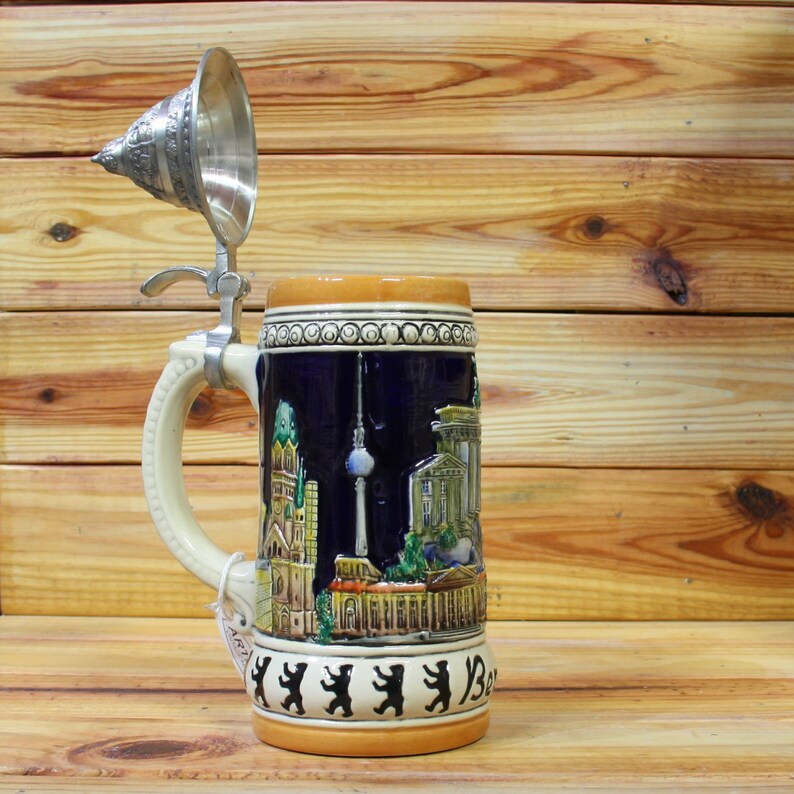 Berlin Beer Stein Brand New Condition with certificate. Highly Etsy