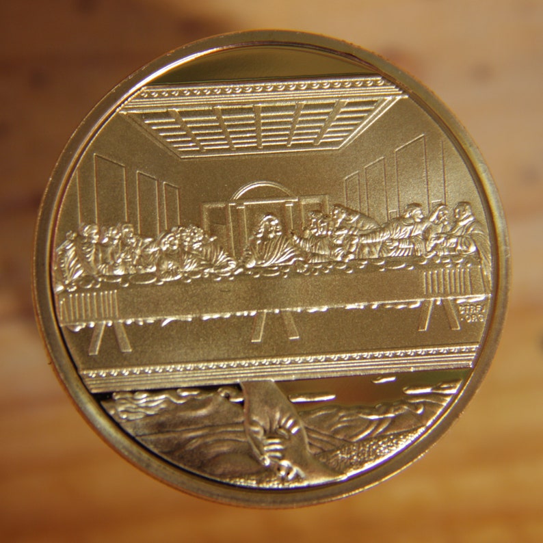 The last Supper Jesus Collectible Coin Etsy