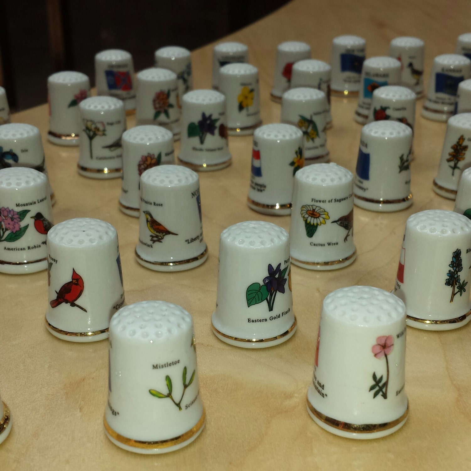 Florida Porcelain Thimble Brand New Made by Finact Collectibles Florida Porcelain Thimble Brand New Made by Finact Collectibles