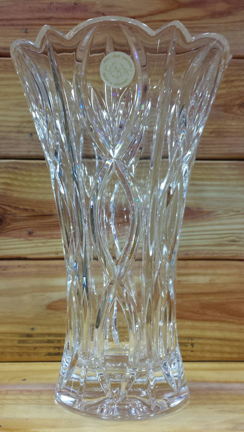 Lenox Crystal Vase 9 Made in Germany Box 326 Etsy