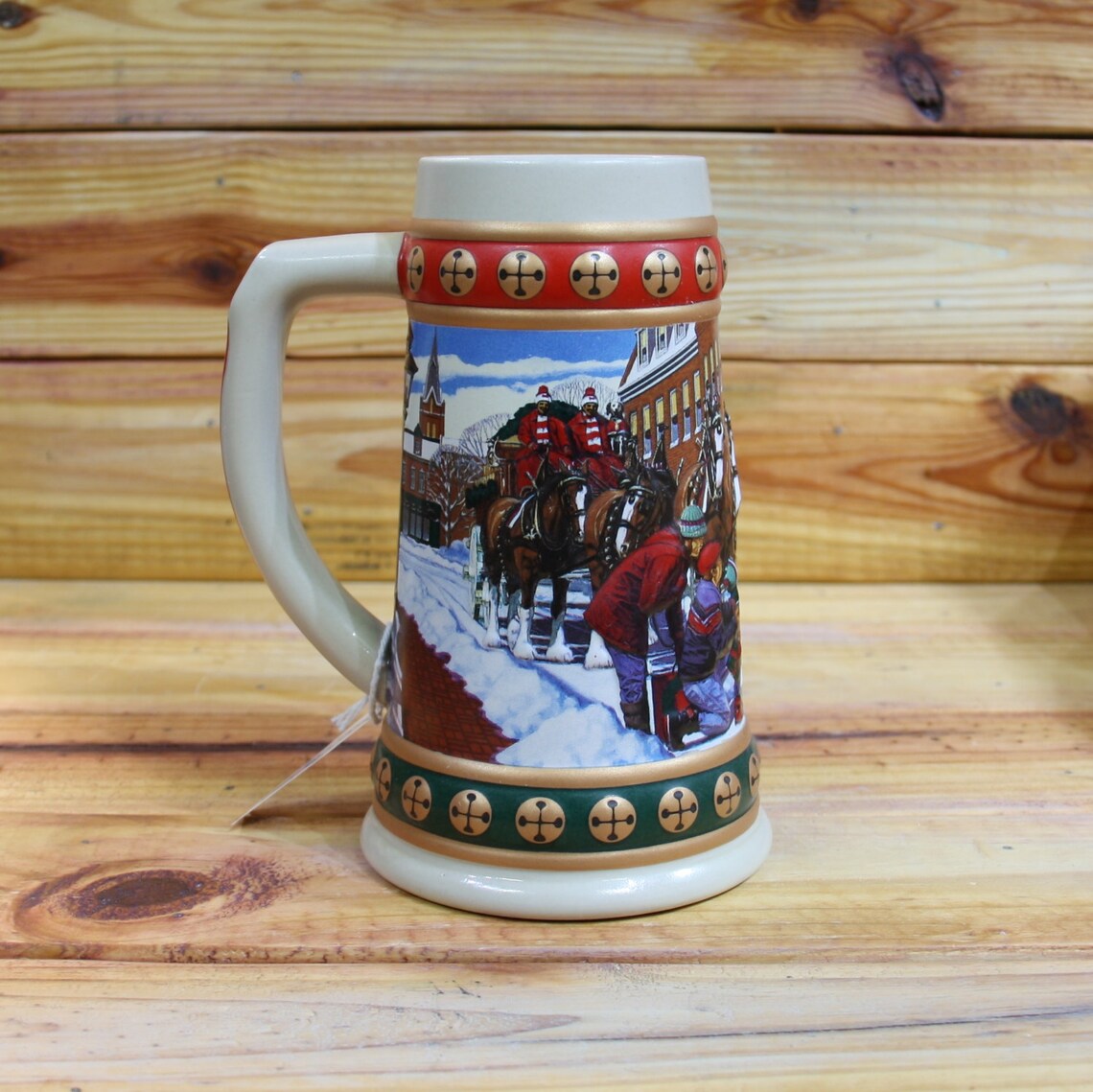 Budweiser Beer Stein Hometown Holiday 1993. Free Shipping in Etsy