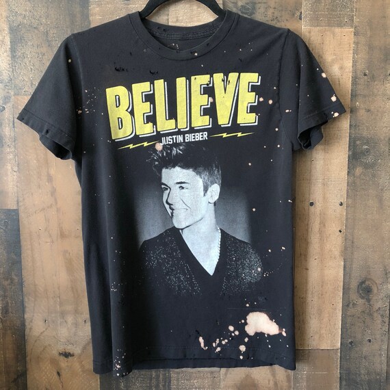 Justin Bieber Shirt Believe Xs S Rock Rocker Rock N Etsy