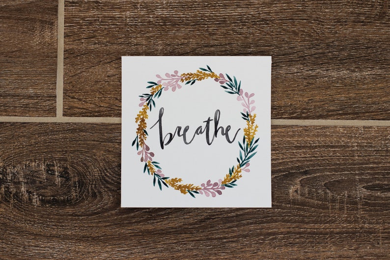 Breathe Watercolor Print