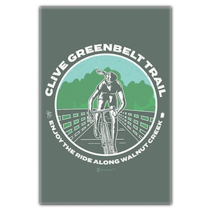 Clive Greenbelt Trail Circle Postcard