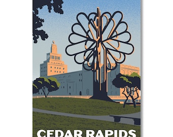 Downtown Cedar Rapids Postcard