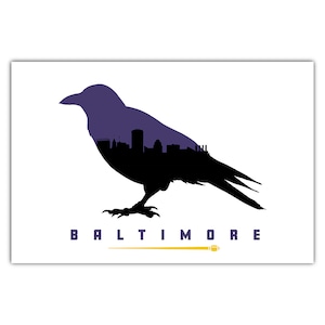 Carte postale de football de Baltimore