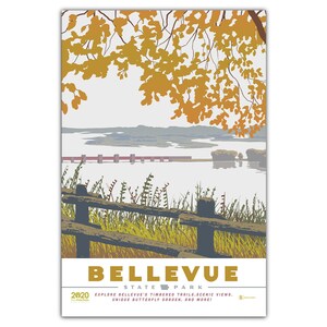 Cartolina del parco statale di Bellevue