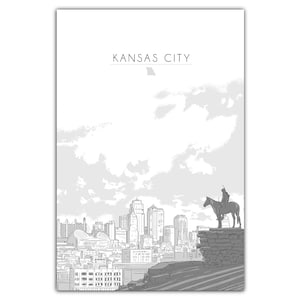 Kansas City Skyline Postcard