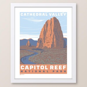 Capitol Reef National Park Cathedral Valley Utah Print