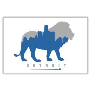 Cartolina di football di Detroit