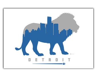 Postal del fútbol de Detroit