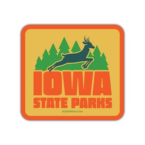 Iowa State Parks Deer Magnet/Sticker