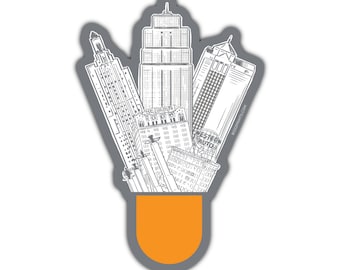Kansas City Icons Magnet/Aufkleber