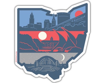 Capas de Ohio Sticker/Magnet