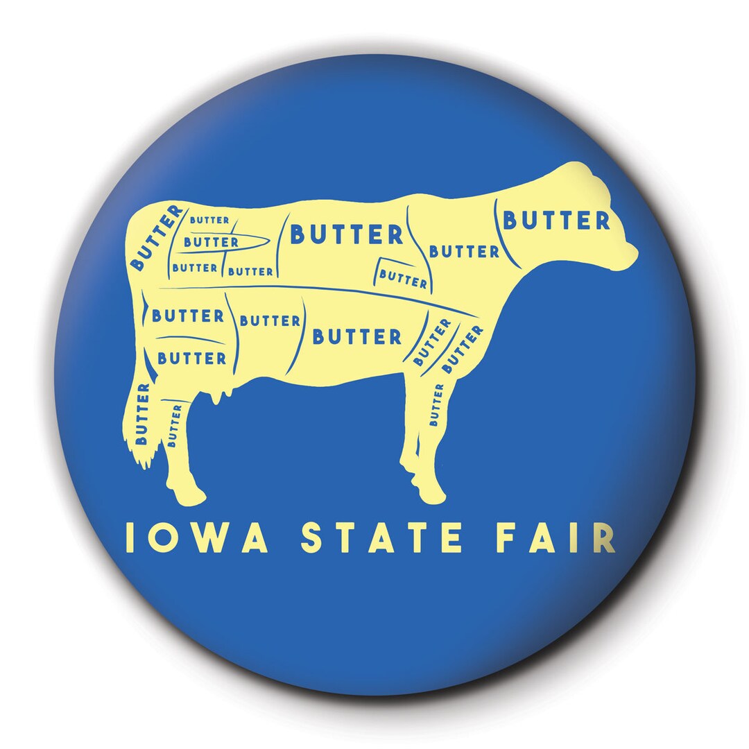 Iowa State Fair Butter Cow Coaster Etsy