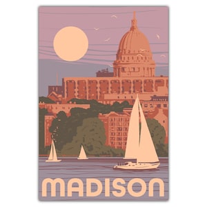 Carte postale Madison Sailing
