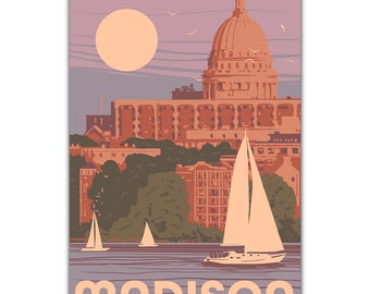 Madison Sailing Postcard