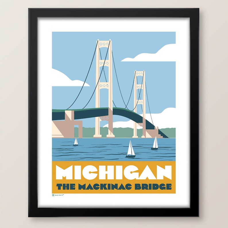 Michigan Mackinac Bridge Print image 2