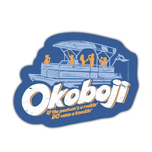 Okoboji Pontoon Sticker