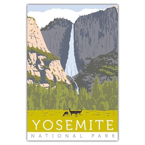 Carte postale Parc national de Yosemite Yosemite Falls