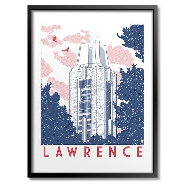 Lawrence Campanile Print