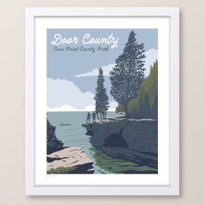 Door County Cave Point Print