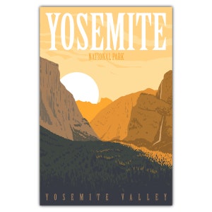 Yosemite Nationalpark Yosemite Valley Postkarte