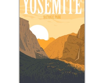 Yosemite National Park Yosemite Valley Postcard