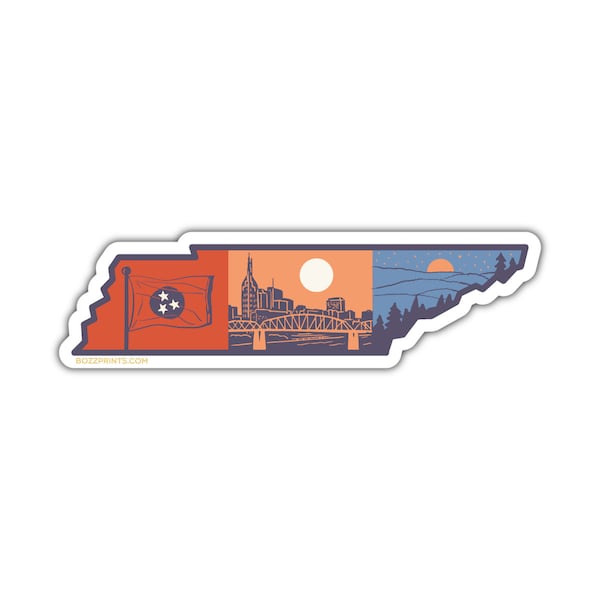 Layers of Tennessee Sticker