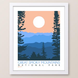 Great Smoky National Park Newfound Gap Print