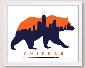 Chicago Football Print