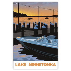 Carte postale Coucher de soleil sur le lac Minnetonka
