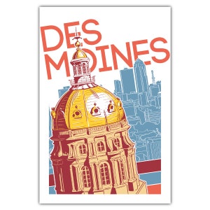 Carte postale Capitole des Moines