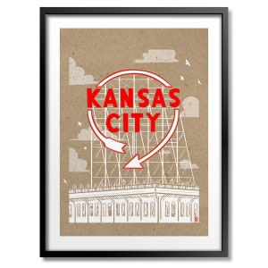 Kansas City Auto Sign print