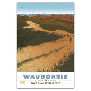 Cartolina del parco statale di Waubonsie