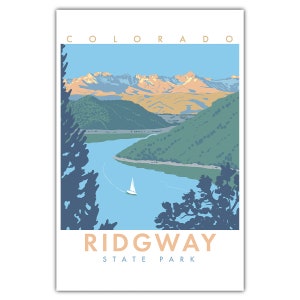 Ridgway - Cartolina del parco statale del Colorado