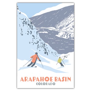 Ski Arapahoe Becken Postkarte