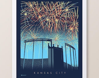 Kansas City Fireworks Print
